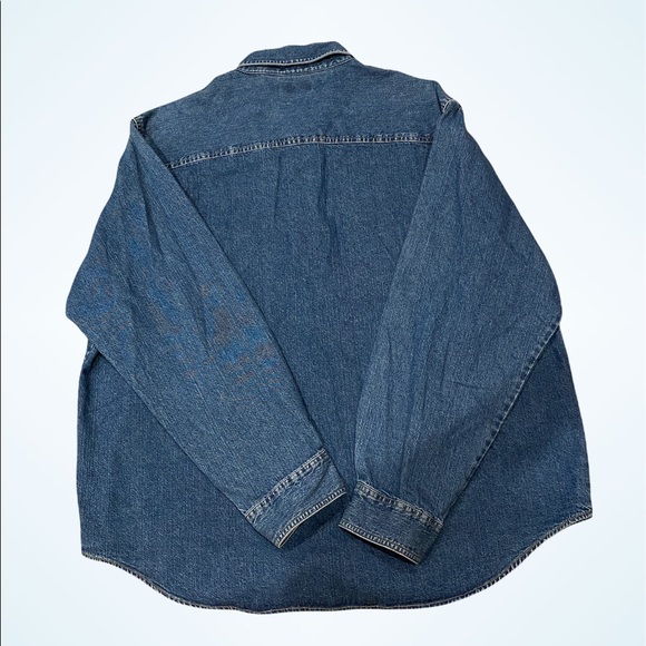 Men's Levi's Thick Sturdy Long-Sleeved Denim Button-down Shirt Size XXL 2XL VGC - Picture 5 of 6